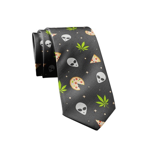 Alien pizza weed mens - weed, novelty